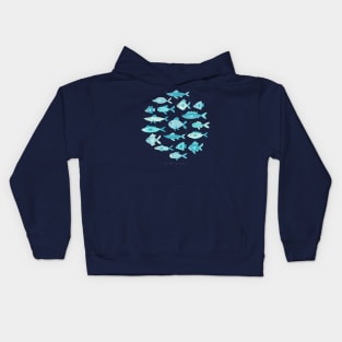 Fish school Kids Hoodie